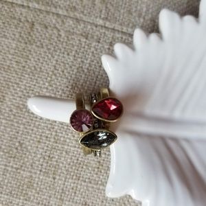 Bouquet Rouge Stackable Rings